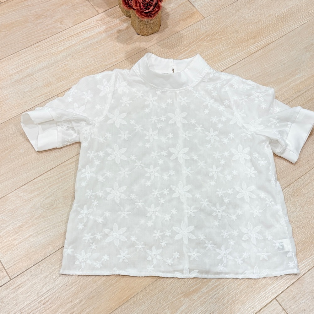 Sheer Floral Top
